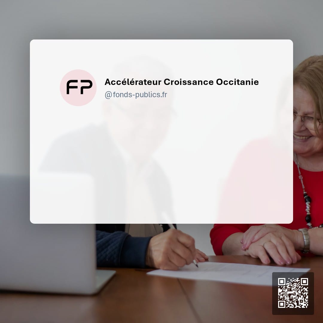 Accélérateur Croissance Occitanie : Un dispositif d'accompagnement pour structurer et développer les PME occitanes avec un financement à hauteur de 49%.