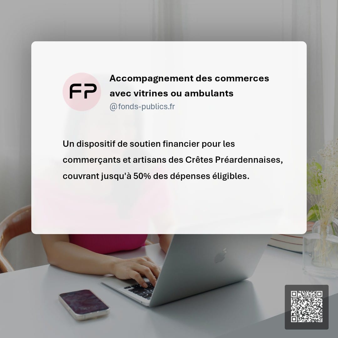 Accompagnement des commerces avec vitrines ou ambulants : Un dispositif de soutien financier pour les commerçants et artisans des Crêtes Préardennaises