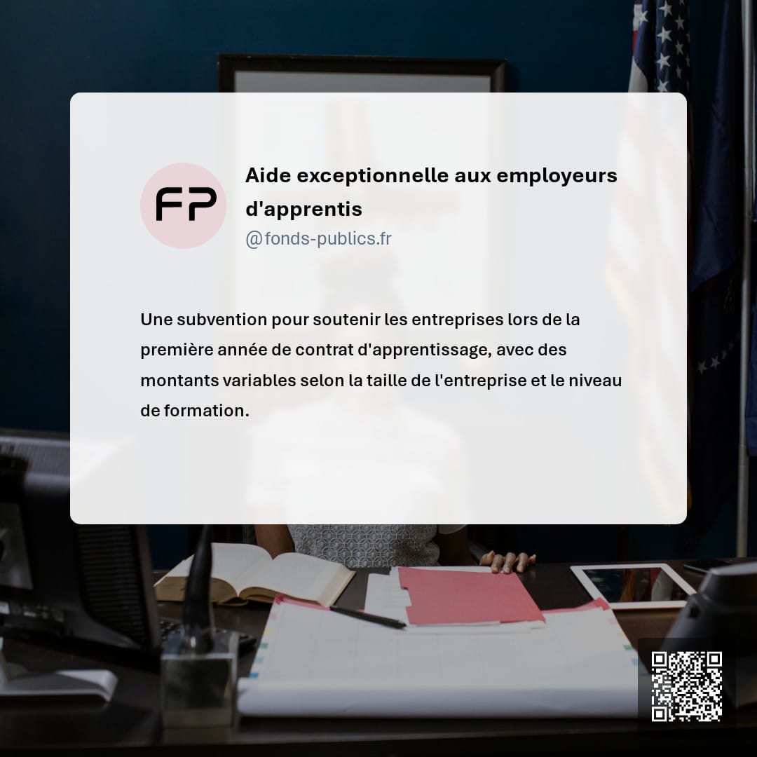 Aide exceptionnelle aux employeurs d'apprentis : Une subvention pour soutenir les entreprises lors de la première année de contrat d'apprentissage