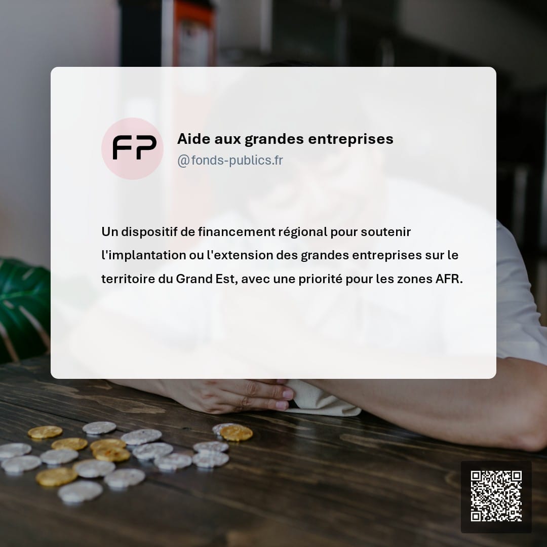 Aide aux grandes entreprises : Un dispositif de financement régional pour soutenir l'implantation ou l'extension des grandes entreprises sur le territoire du Grand Est