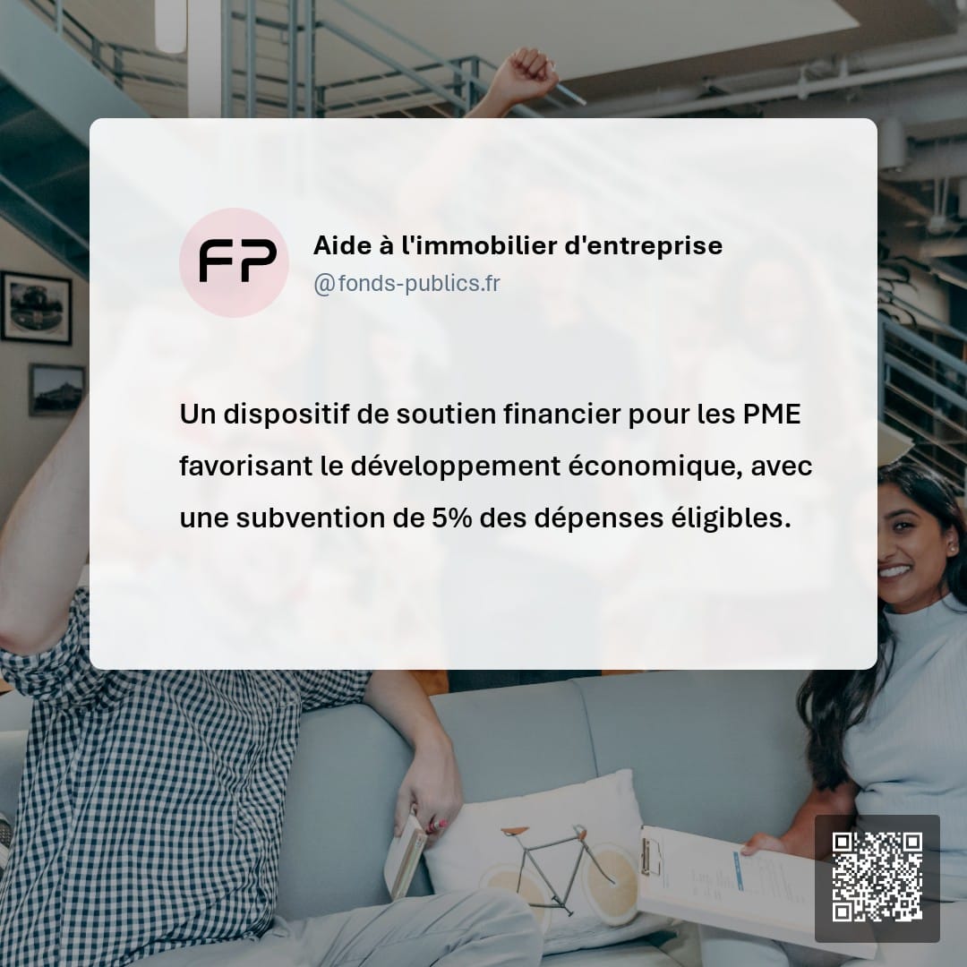 Aide à l'immobilier d'entreprise : Un dispositif de soutien financier pour les PME favorisant le développement économique