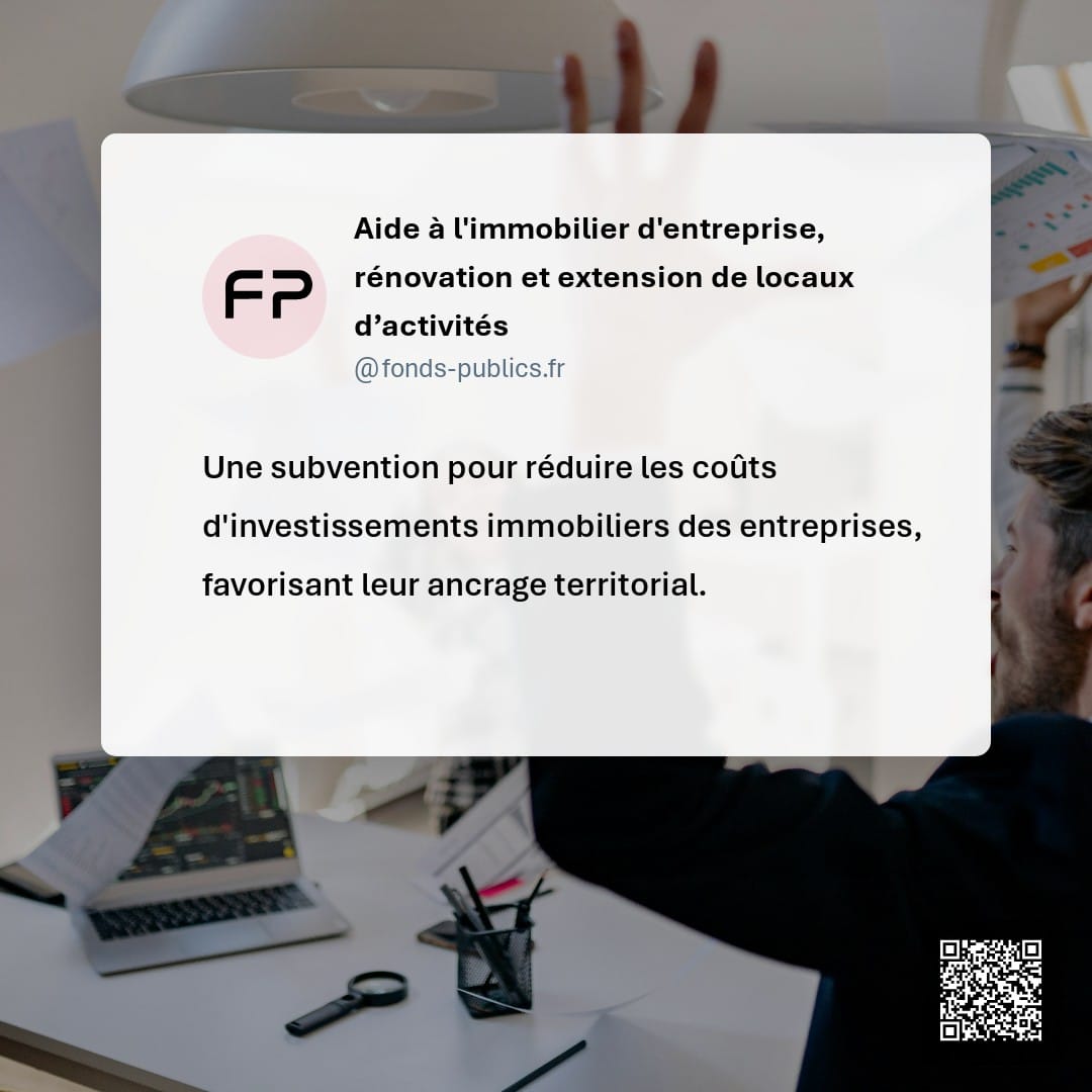 Aide à l'immobilier d'entreprise