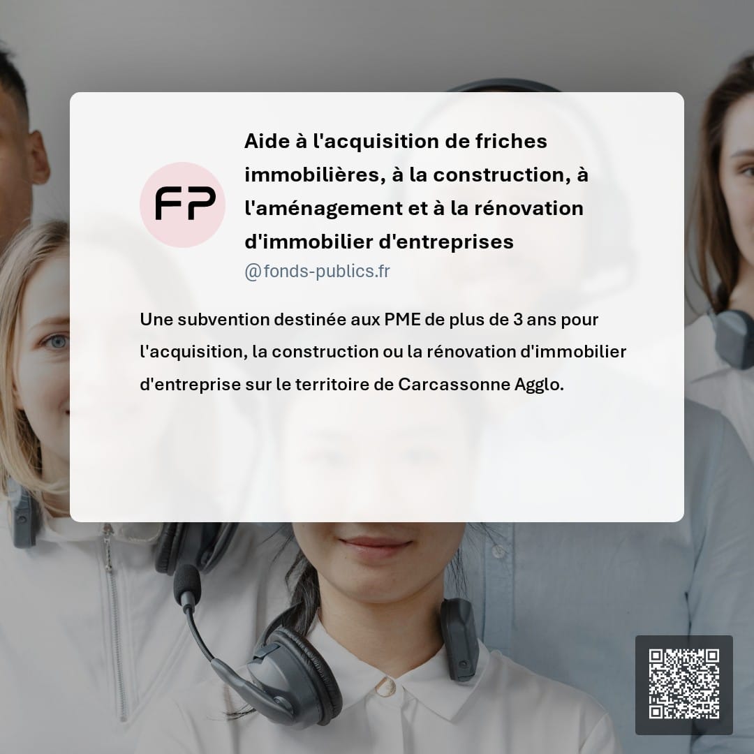 Aide à l'acquisition de friches immobilières