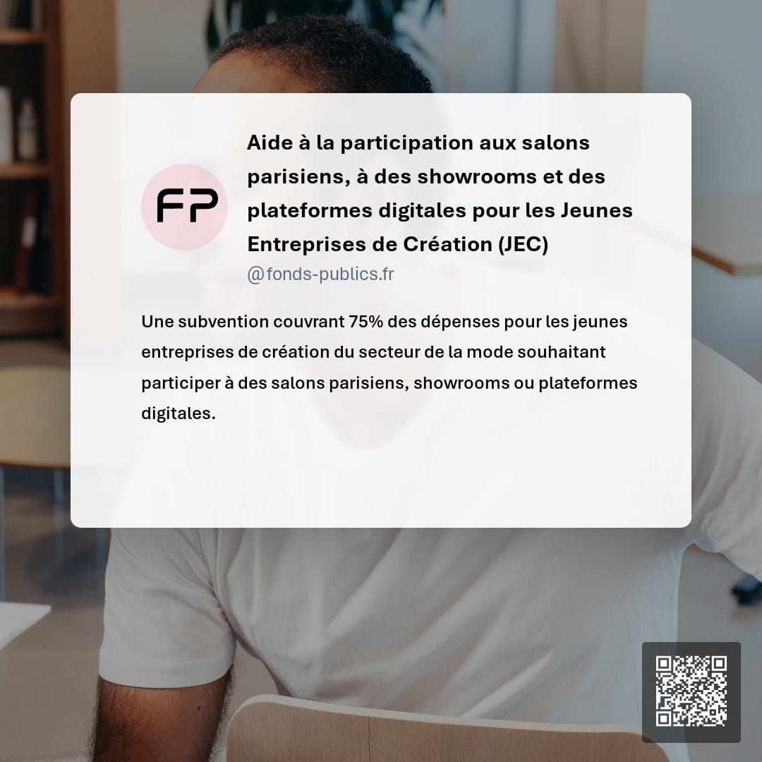 Aide à la participation aux salons parisiens