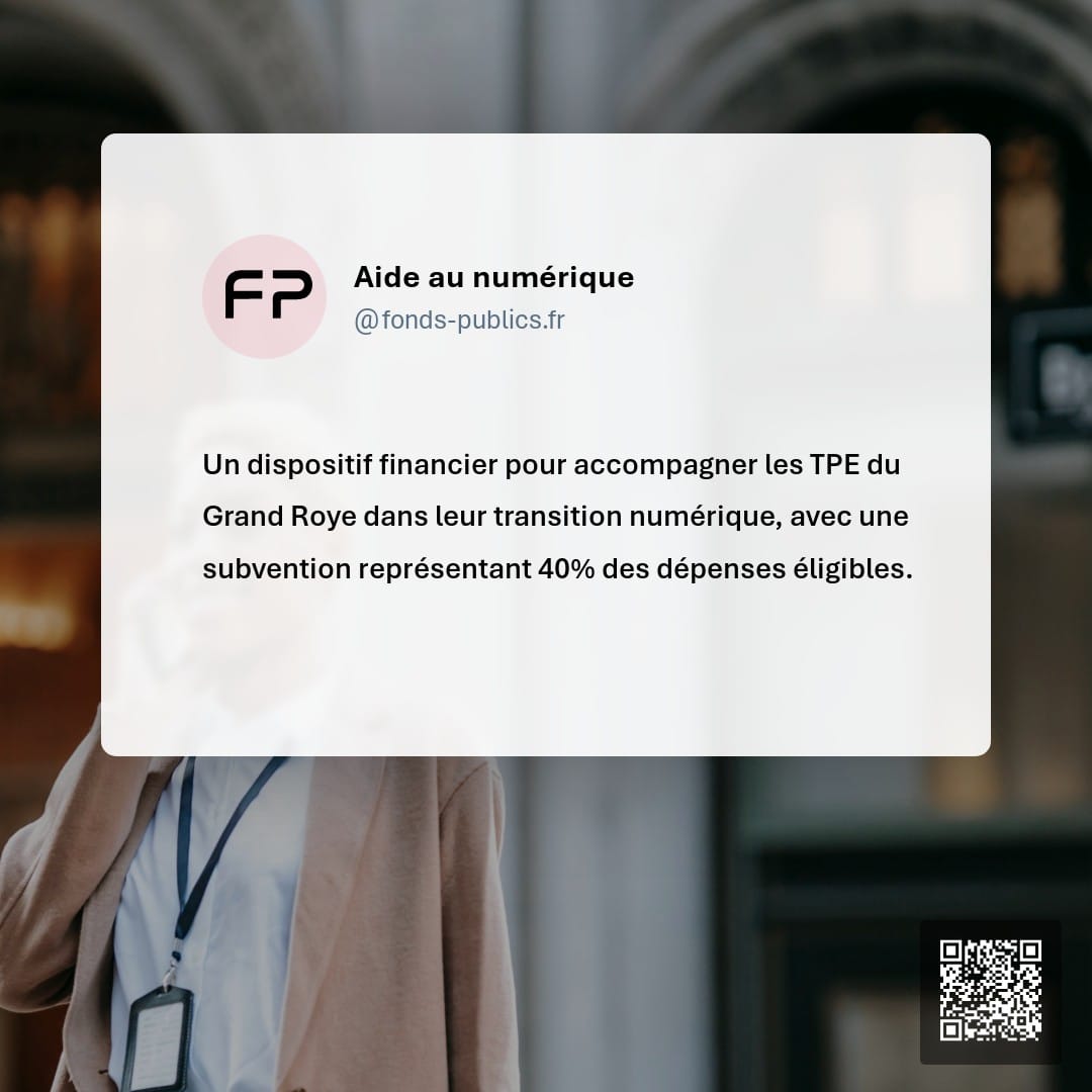 Aide au numérique : Un dispositif financier pour accompagner les TPE du Grand Roye dans leur transition numérique