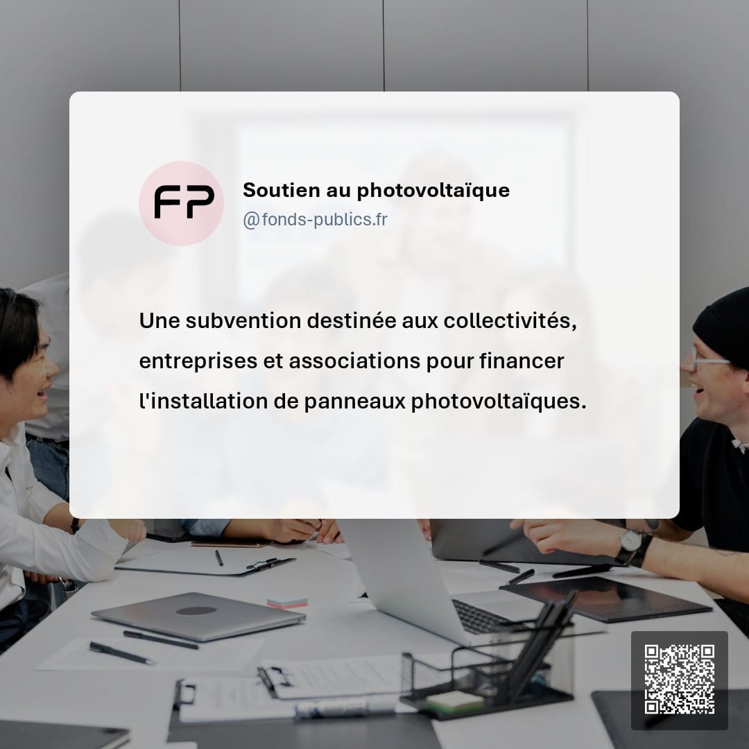 Soutien au photovoltaïque : Une subvention destinée aux collectivités