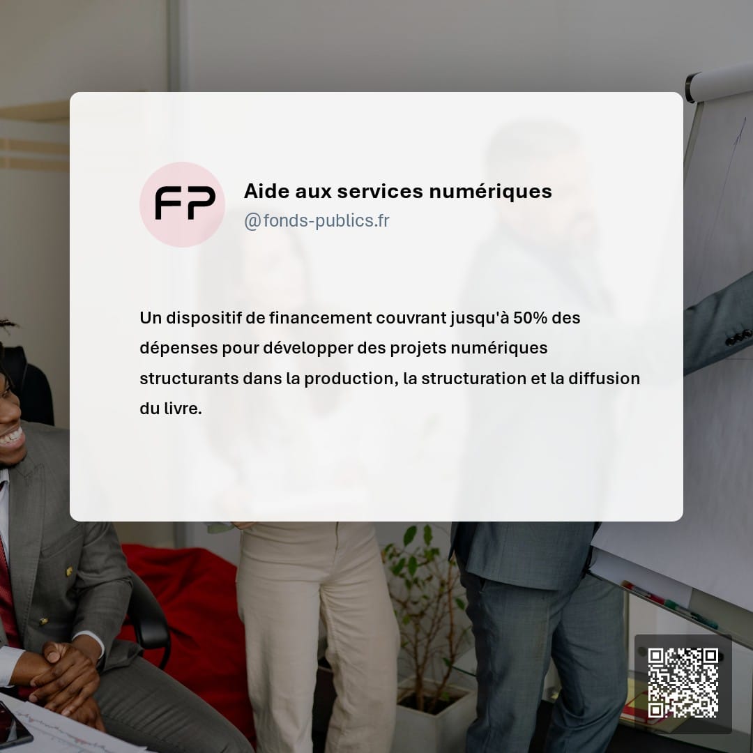 Aide aux services numériques : Un dispositif de financement couvrant jusqu'à 50% des dépenses pour développer des projets numériques structurants dans la production