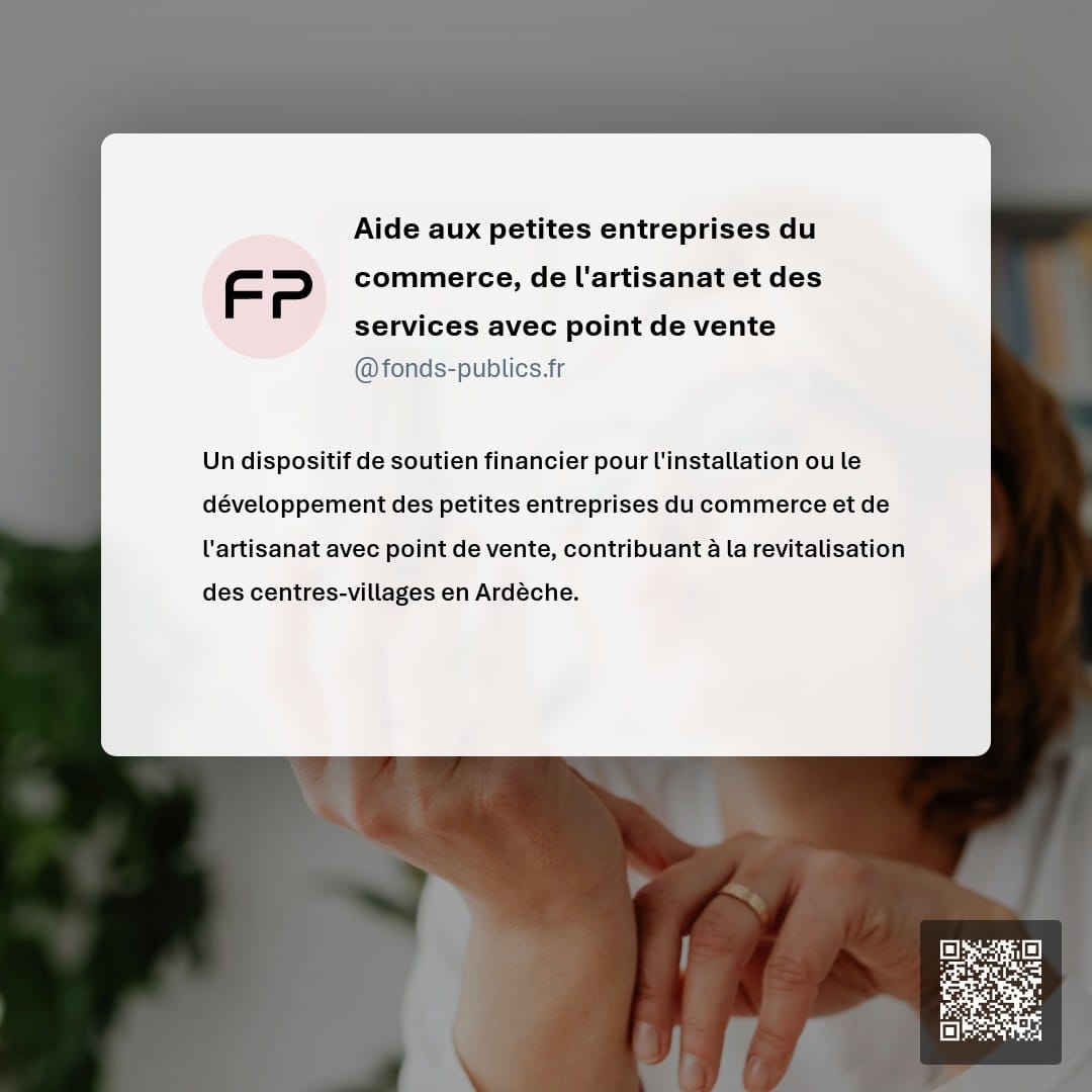 Aide aux petites entreprises du commerce