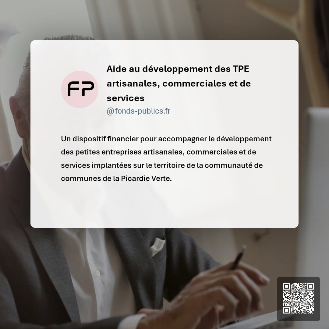 Aide au développement des TPE artisanales