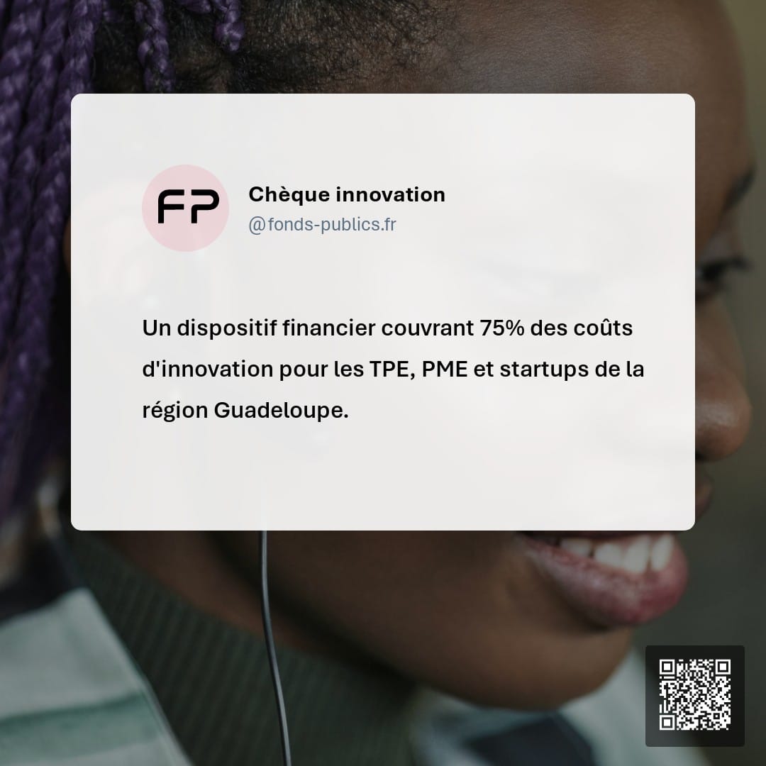 Chèque innovation : Un dispositif financier couvrant 75% des coûts d'innovation pour les TPE