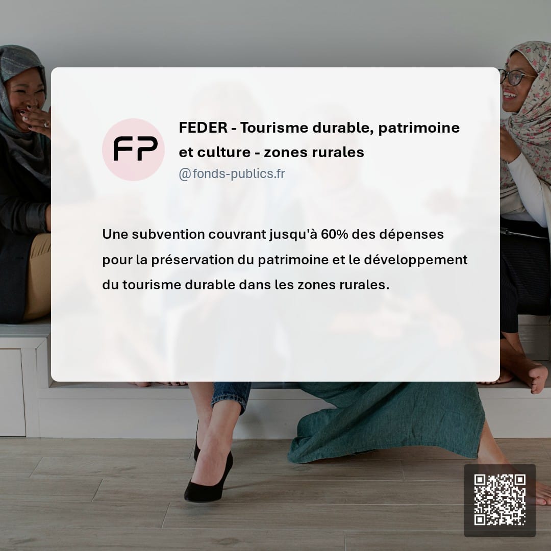 FEDER - Tourisme durable