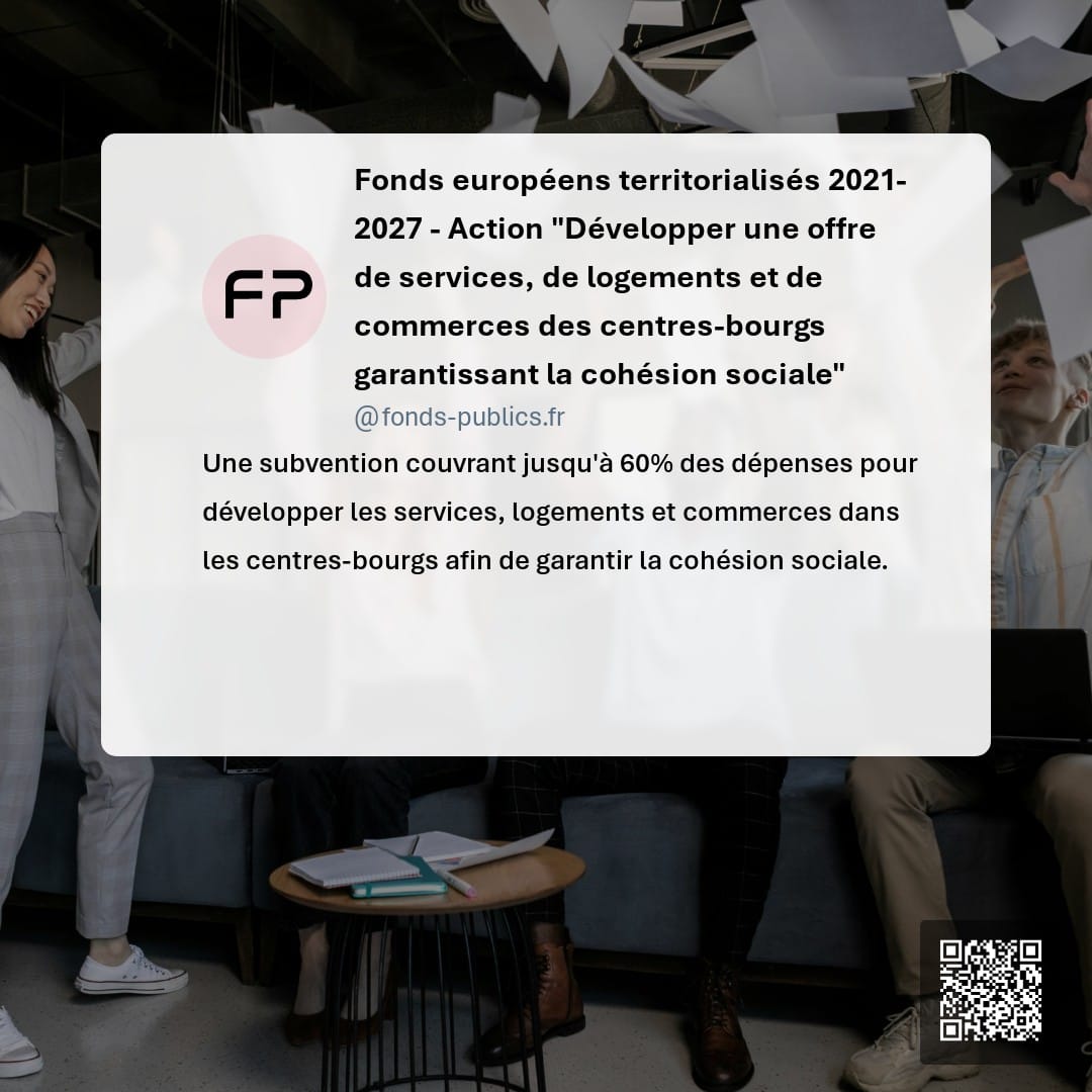 Fonds européens territorialisés 2021-2027  - Action "Développer une offre de services