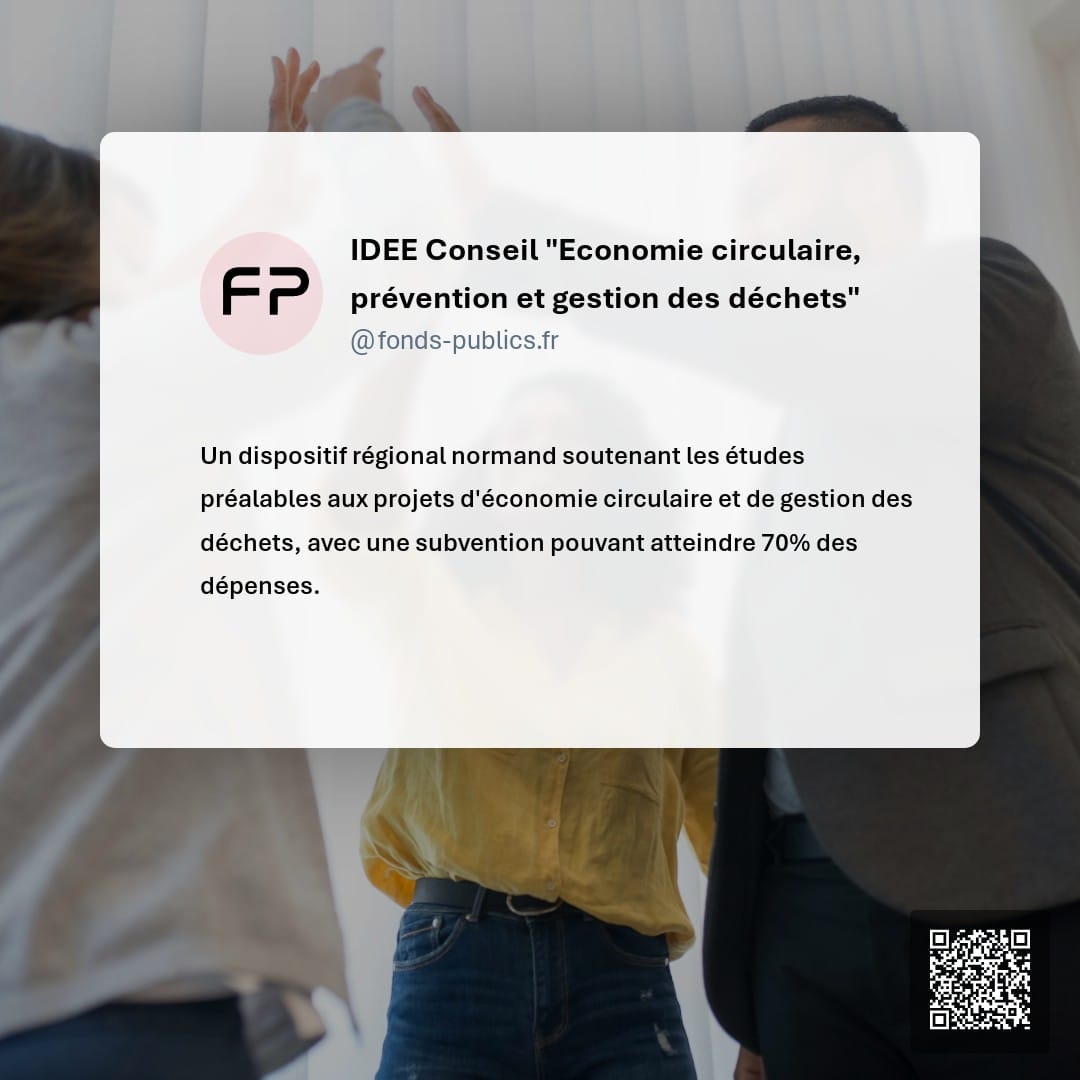 IDEE Conseil "Economie circulaire