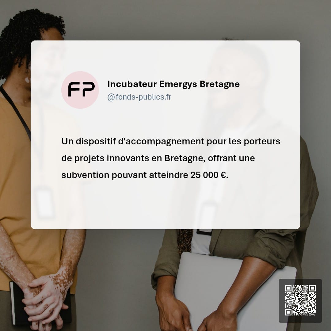 Incubateur Emergys Bretagne : Un dispositif d'accompagnement pour les porteurs de projets innovants en Bretagne