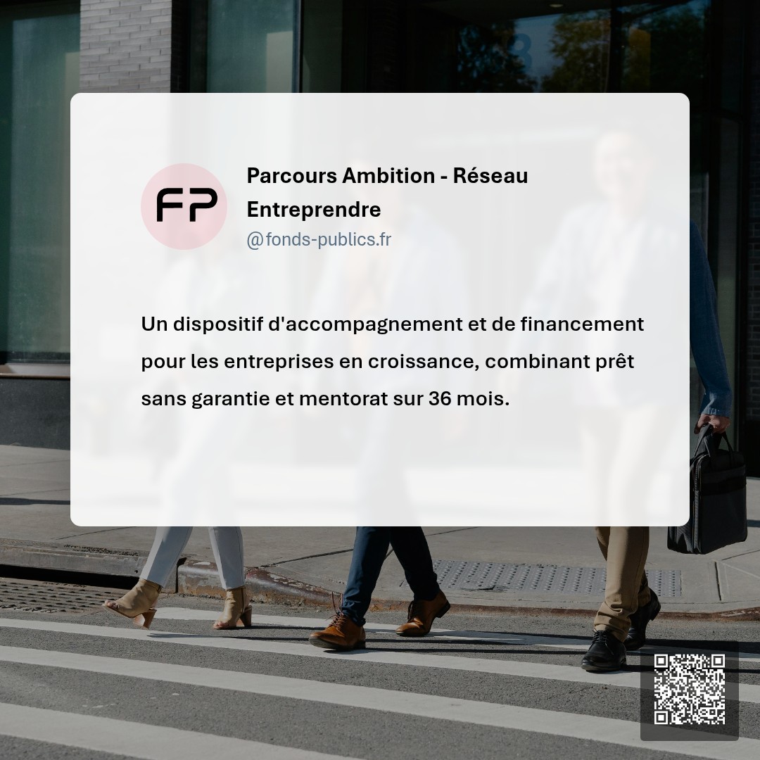 Parcours Ambition - Réseau Entreprendre : Un dispositif d'accompagnement et de financement pour les entreprises en croissance