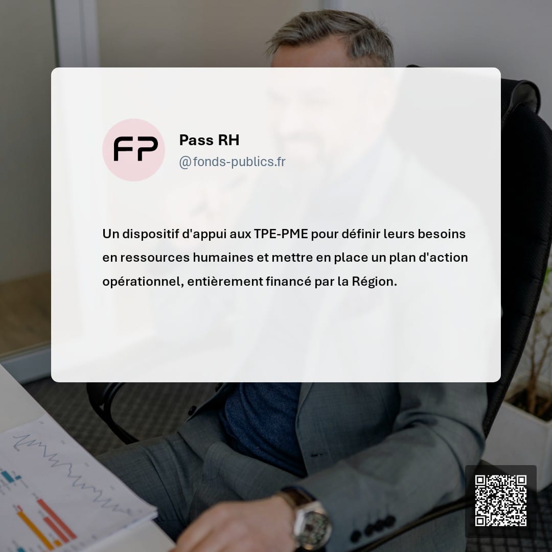 Pass RH : Un dispositif d'appui aux TPE-PME pour définir leurs besoins en ressources humaines et mettre en place un plan d'action opérationnel