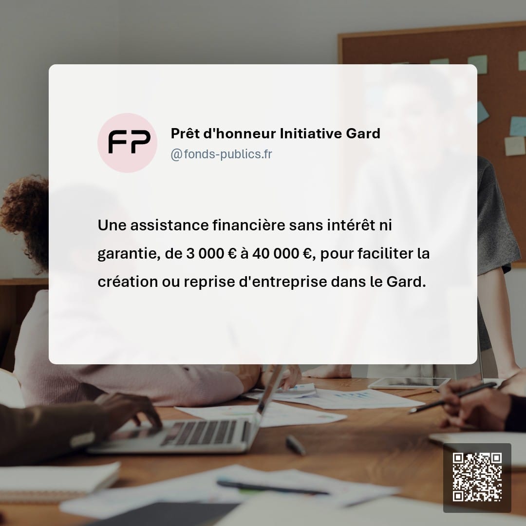 Prêt d'honneur Initiative Gard : Une assistance financière sans intérêt ni garantie