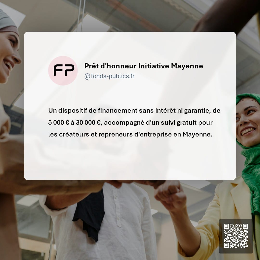 Prêt d'honneur Initiative Mayenne : Un dispositif de financement sans intérêt ni garantie