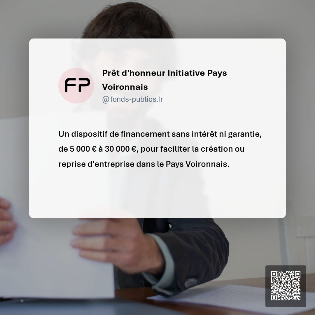 Prêt d'honneur Initiative Pays Voironnais : Un dispositif de financement sans intérêt ni garantie