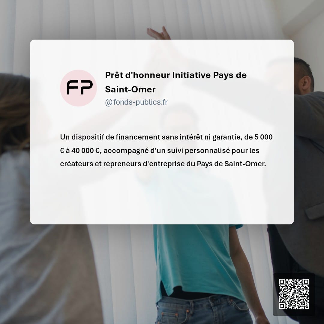 Prêt d'honneur Initiative Pays de Saint-Omer : Un dispositif de financement sans intérêt ni garantie