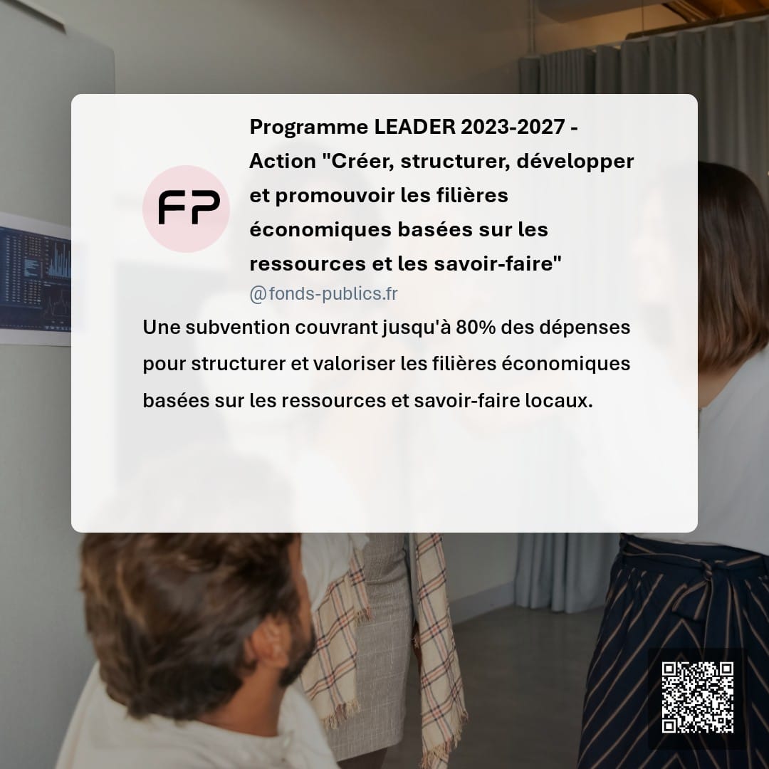 Programme LEADER 2023-2027 - Action "Créer
