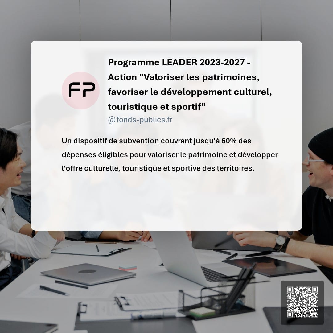 Programme LEADER 2023-2027 - Action "Valoriser les patrimoines