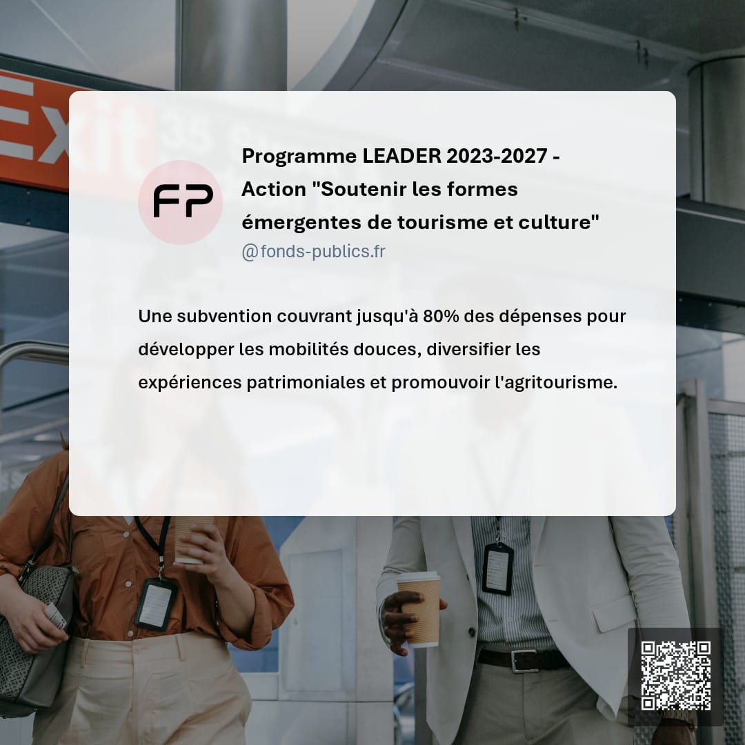 Programme LEADER 2023-2027 - Action "Soutenir les formes émergentes de tourisme et culture" : Une subvention couvrant jusqu'à 80% des dépenses pour développer les mobilités douces