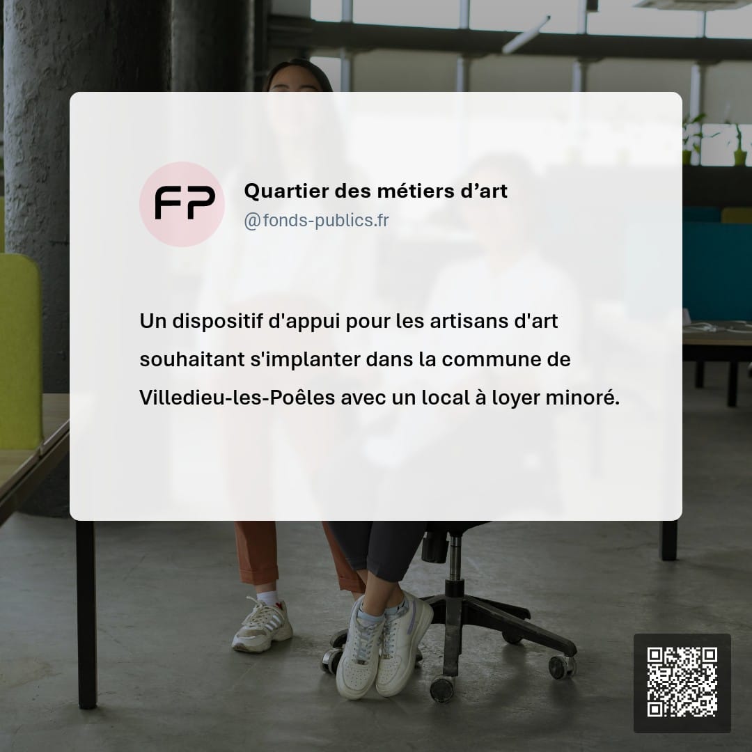 Quartier des métiers d’art : Un dispositif d'appui pour les artisans d'art souhaitant s'implanter dans la commune de Villedieu-les-Poêles avec un local à loyer minoré.