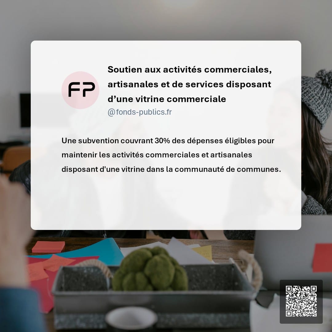 Soutien aux activités commerciales