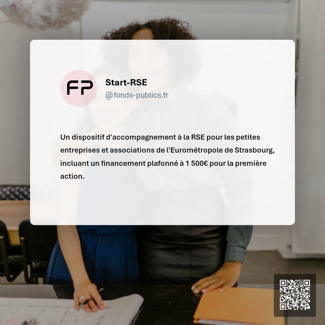 Start-RSE : Un dispositif d'accompagnement à la RSE pour les petites entreprises et associations de l'Eurométropole de Strasbourg